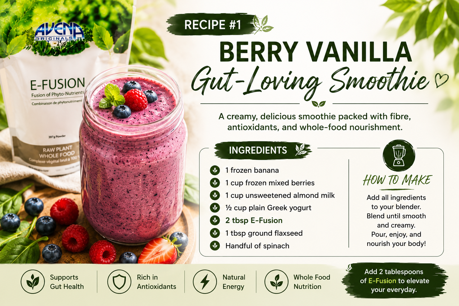 Berry Vanilla - Gut Loving Smoothie