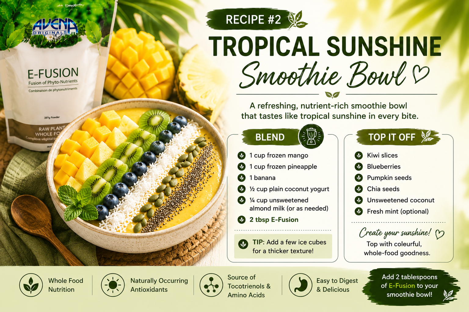 Tropical Sunshine Smoothie Bowl
