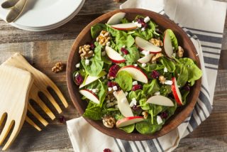 AVOCADO, APPLE, CRANBERRY AND WALNUT SALAD